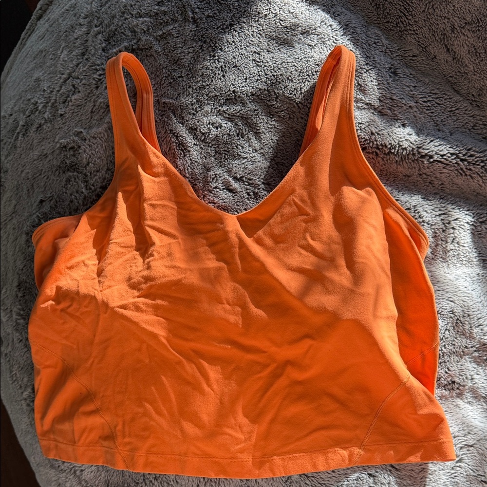 Lululemon Athletica Bright Orange Tank Top